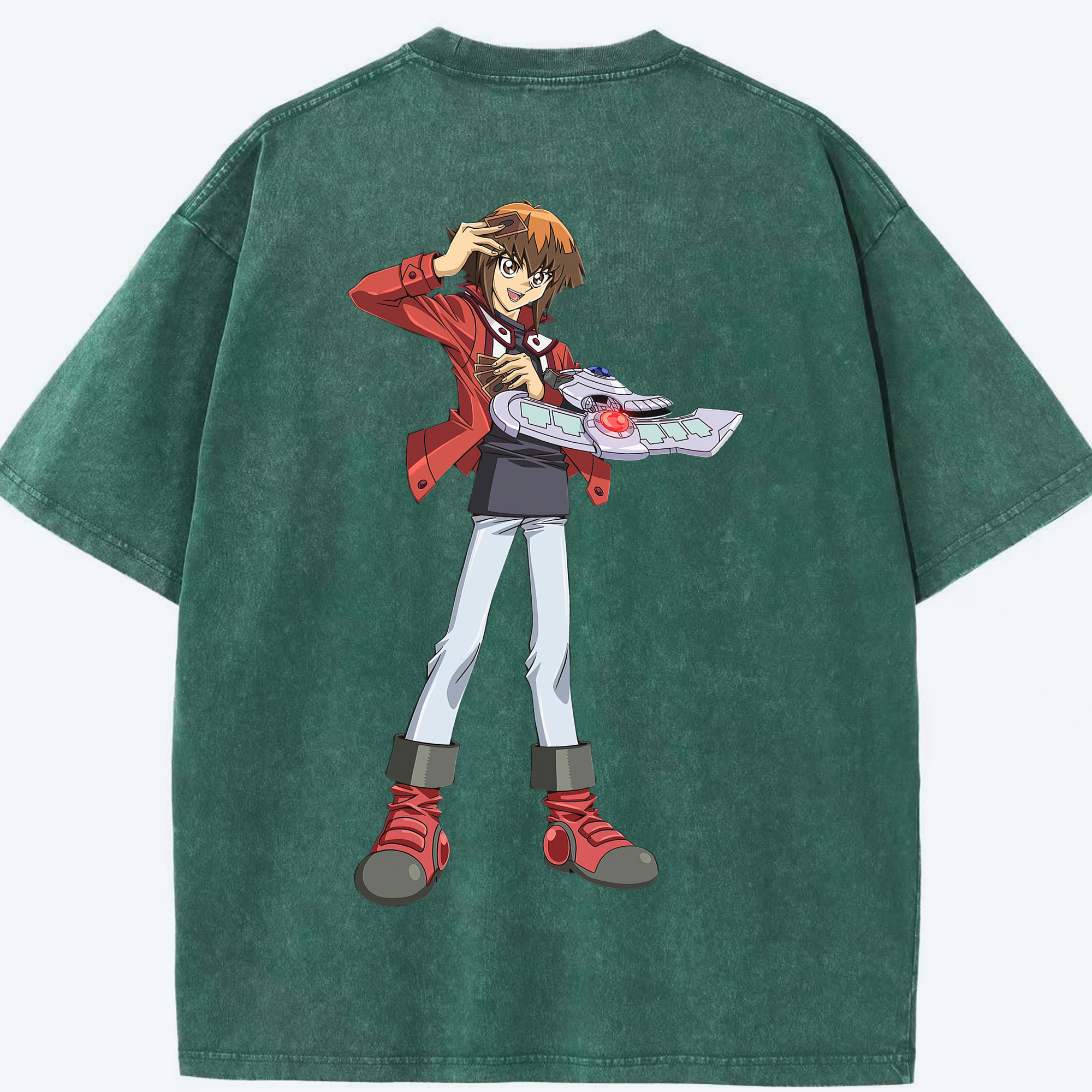 （画像用） 遊☆戯☆王 Yu-Gi-Oh! 綿100% ヴィンテージ風 半袖Tシャツ（背面プリント）